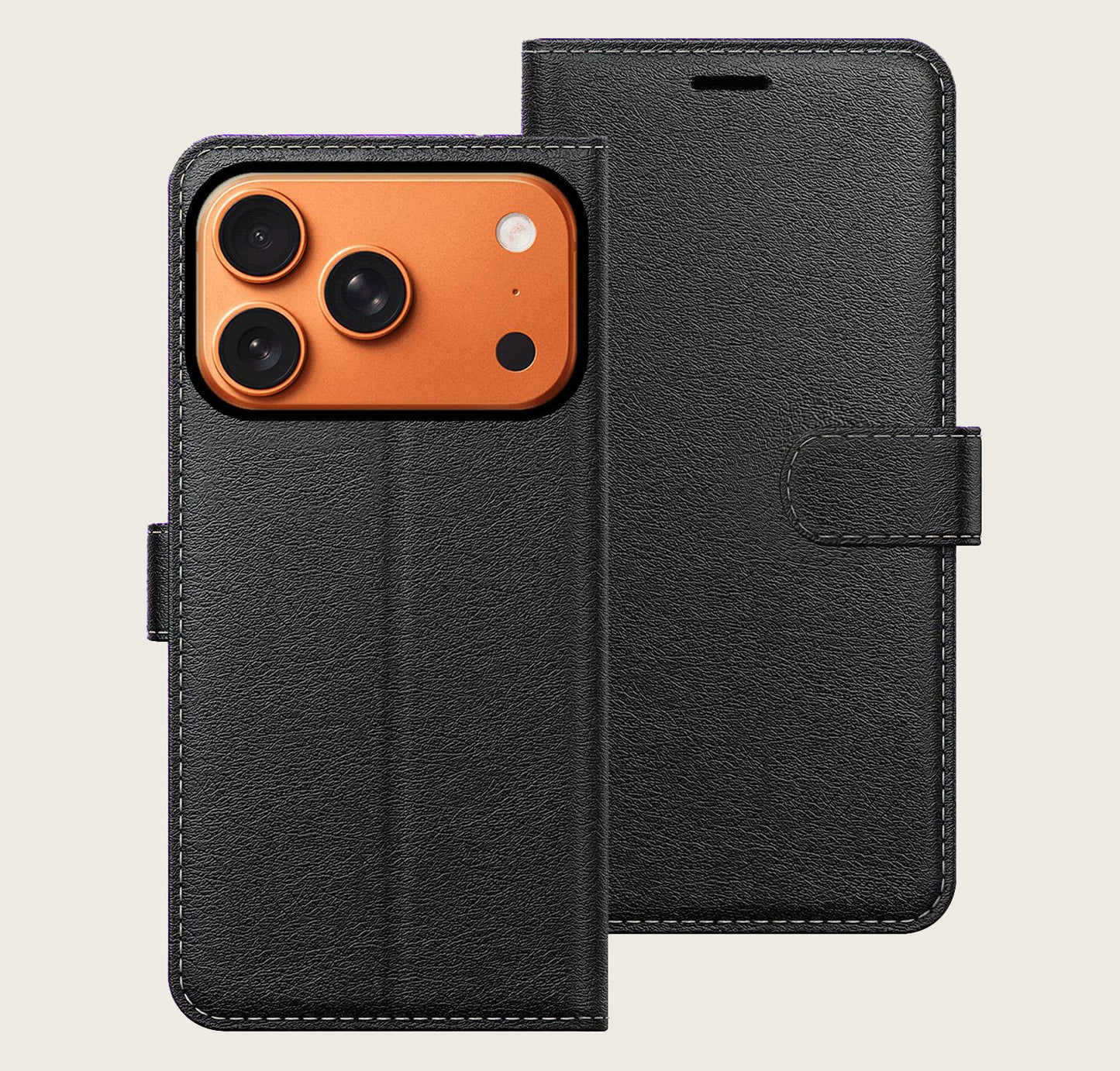 Leather Book Case for IPhone 17 pro max