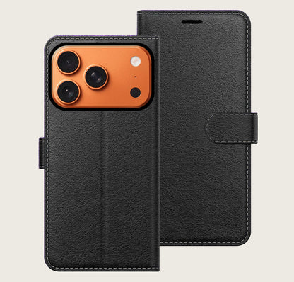 Leather Book Case for IPhone 17 pro max