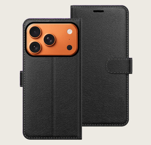 Leather Book Case for IPhone 17 pro max