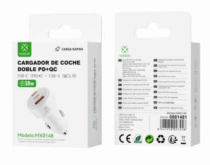 Woox Dual PD+QC Car Plug MX0148