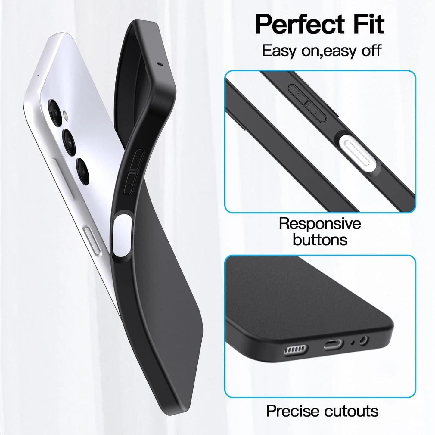Gel Case For Samsung Galaxy A05s| Silicon mate black cover