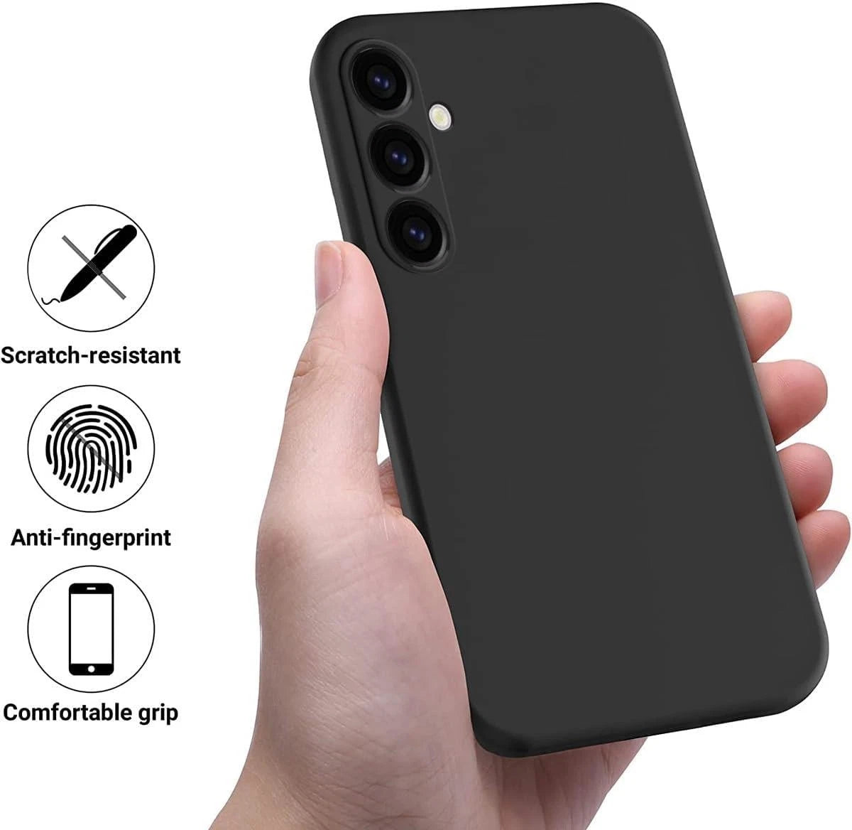 Gel Case For Samsung Galaxy A25 | Silicon mate black cover