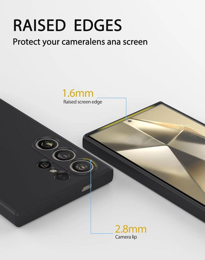 Gel Case For Samsung Galaxy S24 ultra | Silicon mate black cover