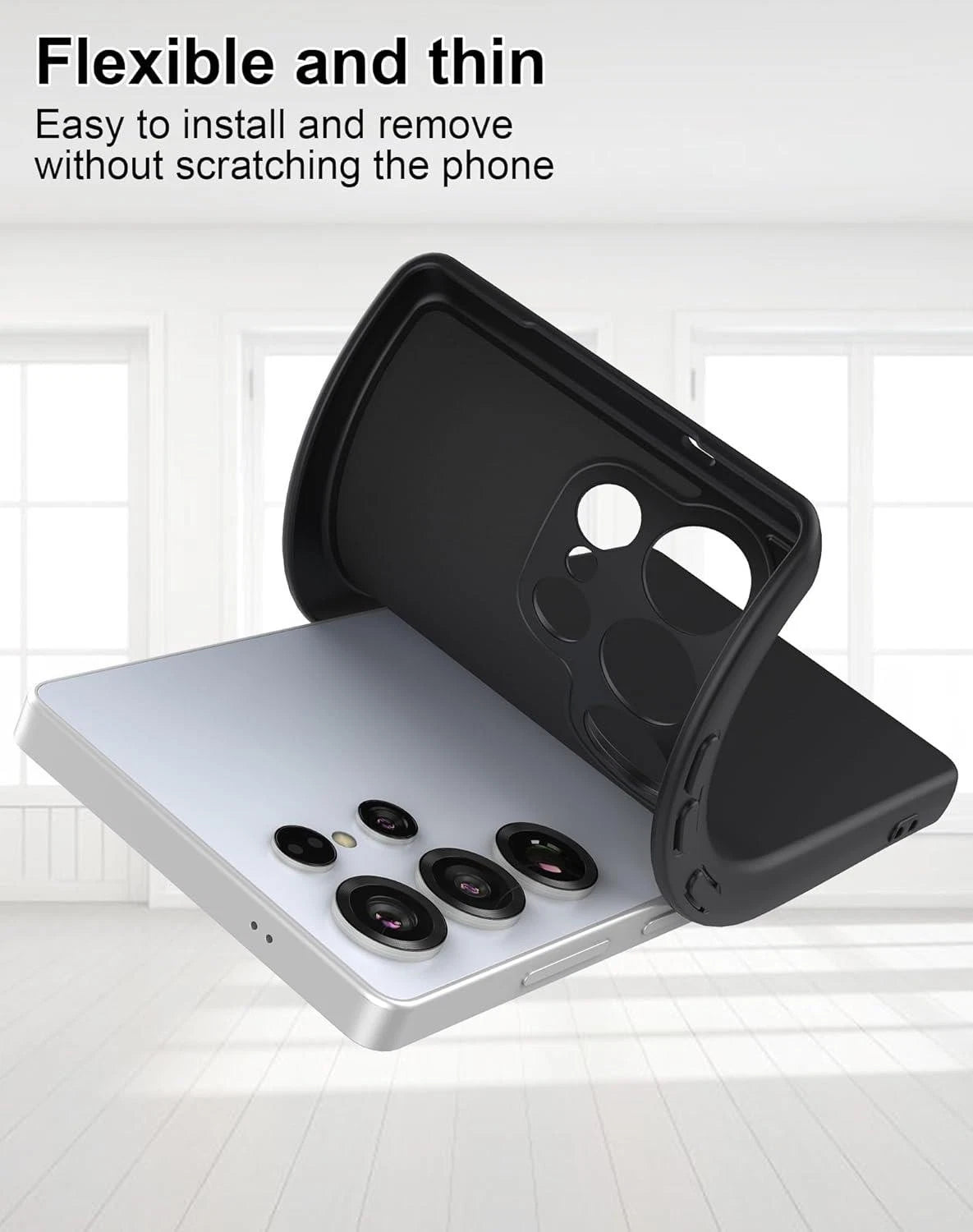Gel Case For Samsung Galaxy S24 ultra | Silicon mate black cover