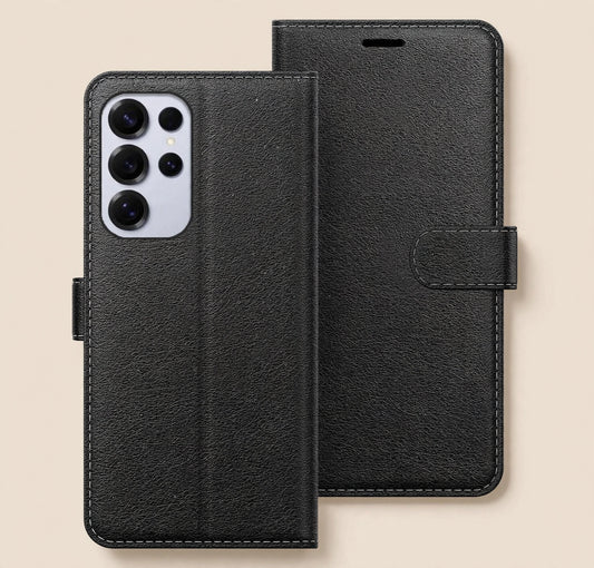 Leather Book Case for Samsung Galaxy S25 ULTRA