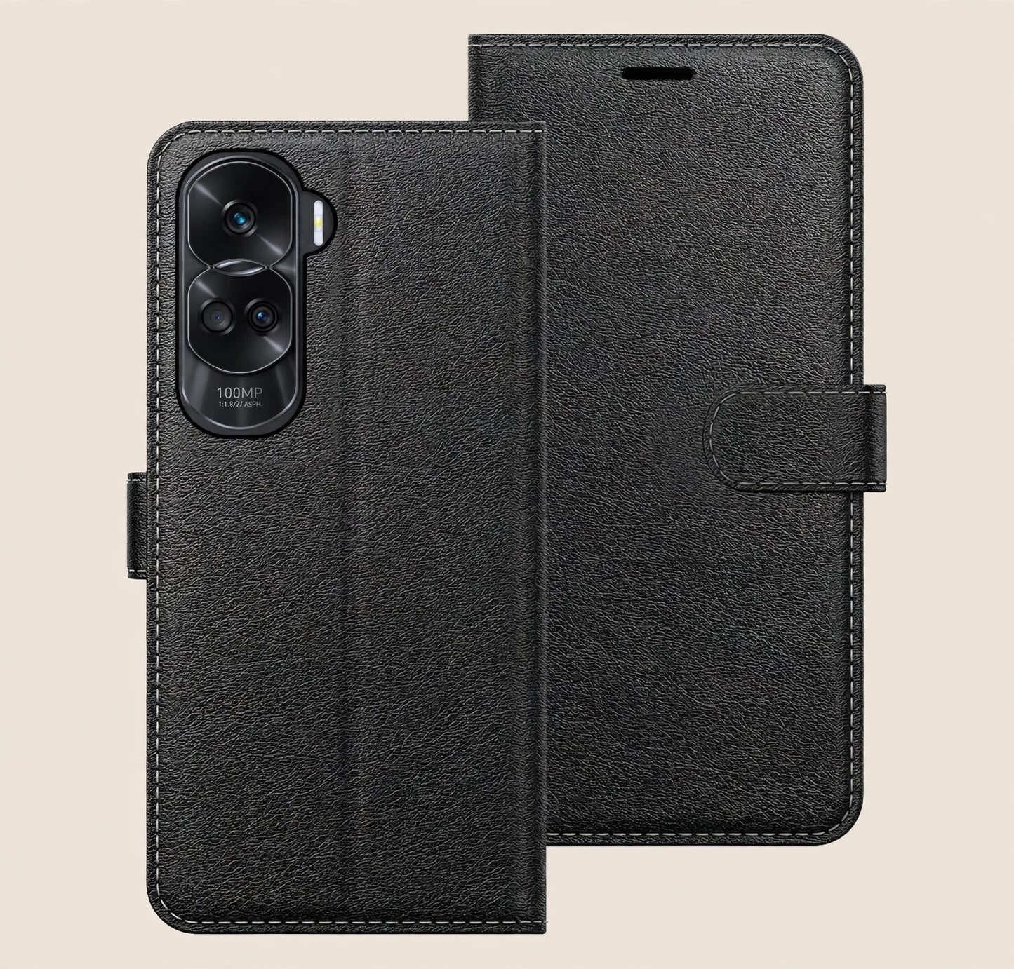 Leather Book Case for HONOR 90 LITE
