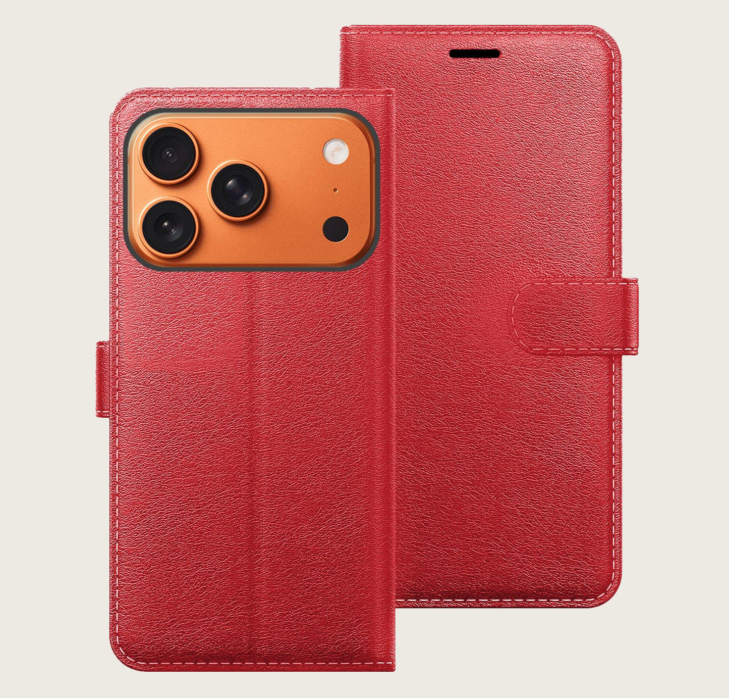 Leather Book Case for IPhone 17 pro max