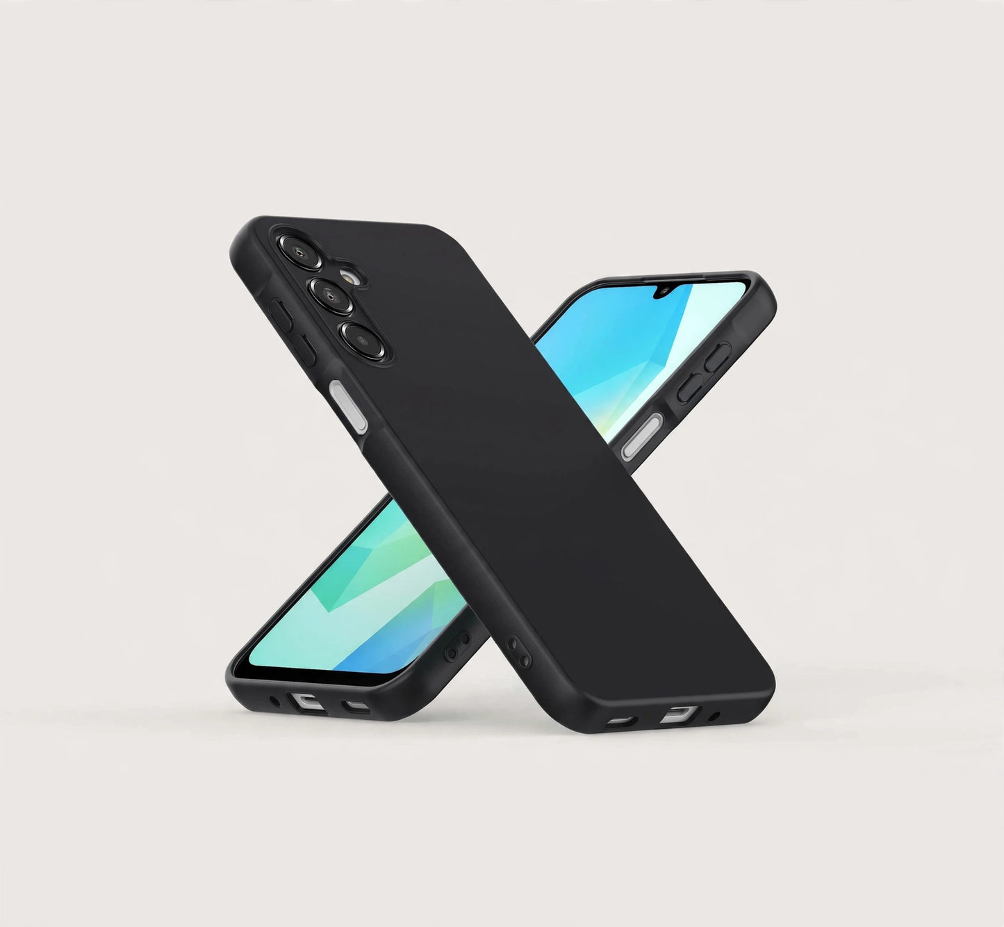 Samsung Galaxy A16 4G | 5G Case Cover Liquid Soft Silicon Gel Matte Black