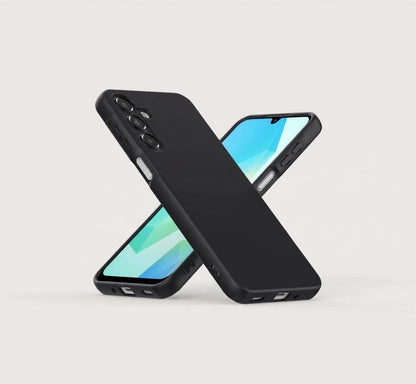 Samsung Galaxy A16 4G | 5G Case Cover Liquid Soft Silicon Gel Matte Black