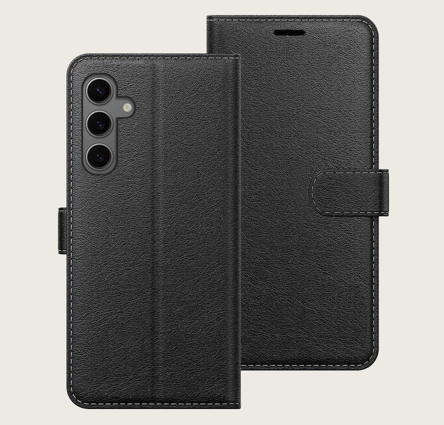 Leather Book Case for Samsung Galaxy S25+