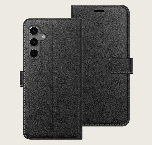 Leather Book Case for Samsung Galaxy S25+