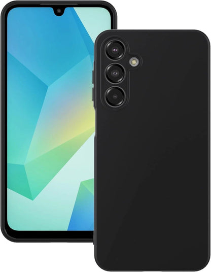 Samsung Galaxy A16 4G | 5G Case Cover Liquid Soft Silicon Gel Matte Black