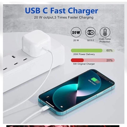20W USB + Type-C plug Adapter