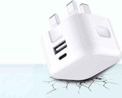20W USB + Type-C plug Adapter