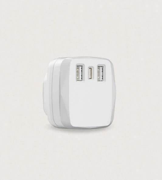 USB-C Charger 20W Fast Charging 3 Port Adaptor
